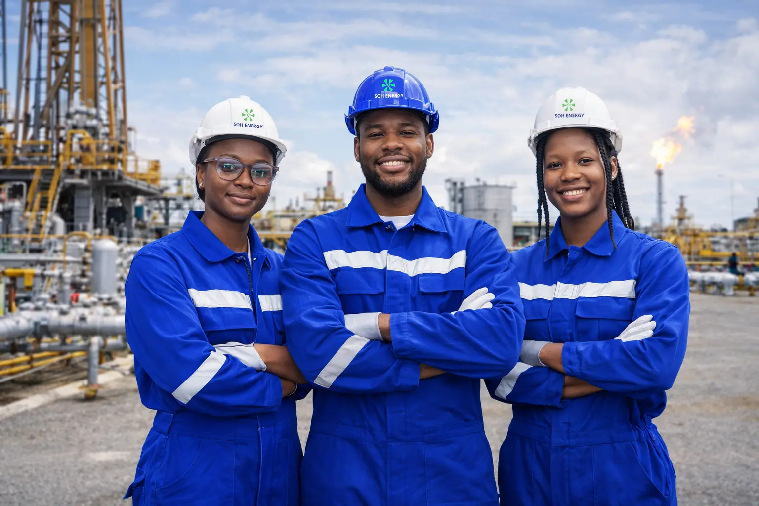 SOH Energy field engineer on site